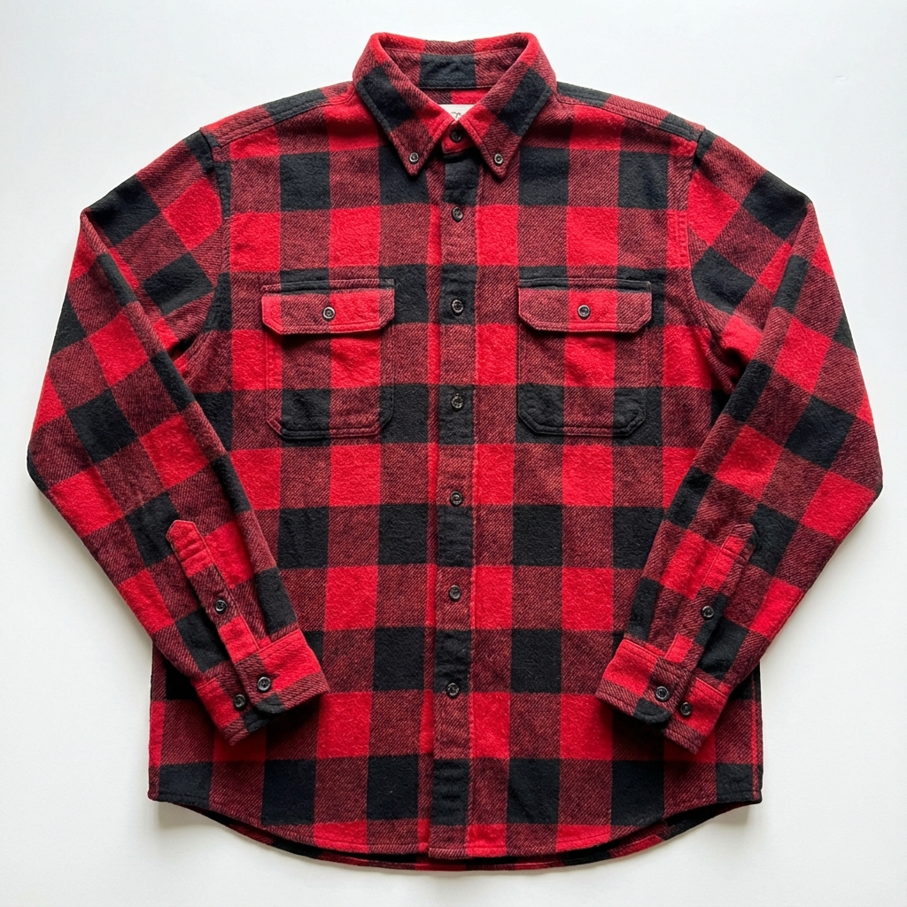 Camisa de Franela Búfalo Roja - Outdoor Life